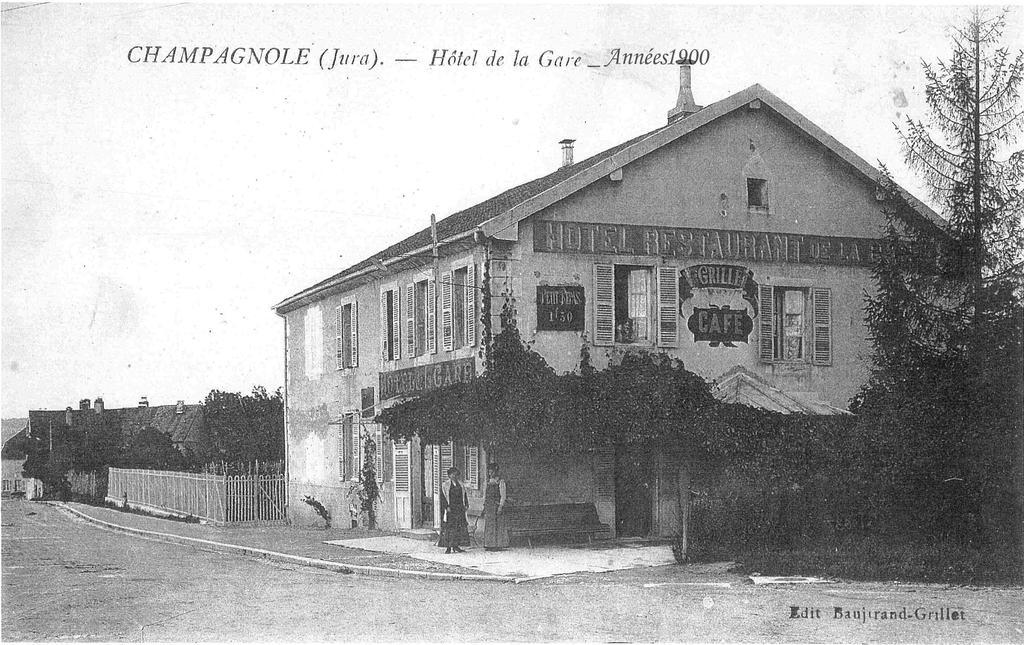 Café Hôtel de la Gare Champagnole Exterior foto